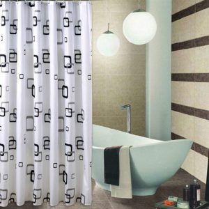 Polyester printed shower curtain microfiber fabric
