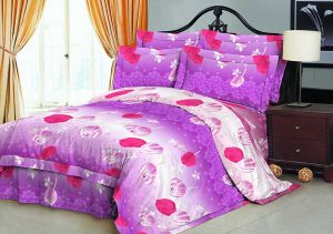 100% Polyester microfiber fabric brushed 70gsm 220cm Pigment Printed for bedding